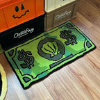 Money-Themed Plush Floor Mat | High & Bury