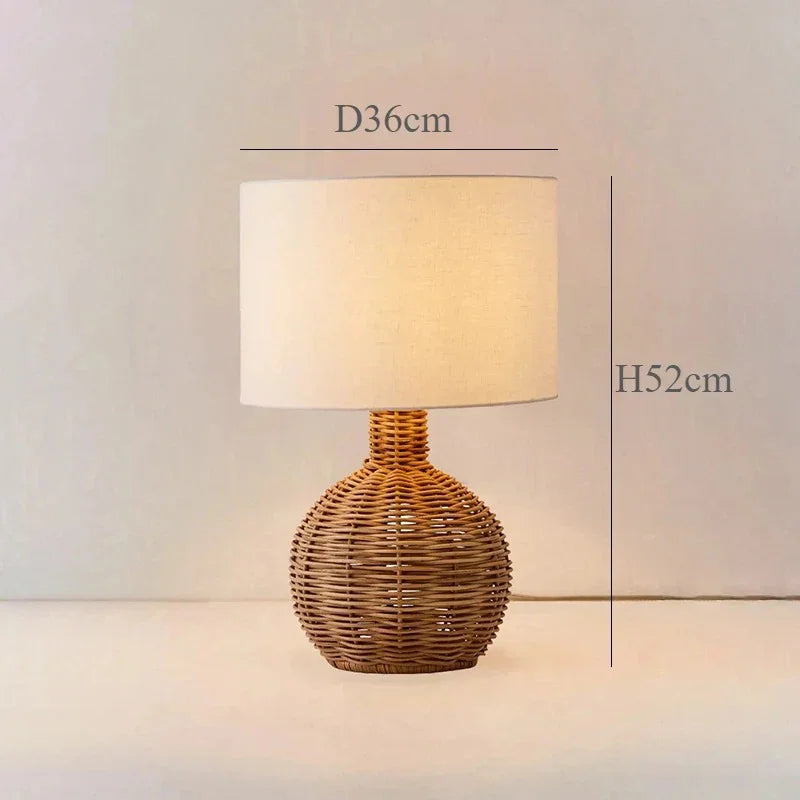 Moormere Sabi Table Lamp - Rattan