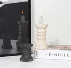 Moorthorpe Travertine Candle Holders