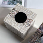 Mosaic Paper Bin made of Natural Materials | High & Bury