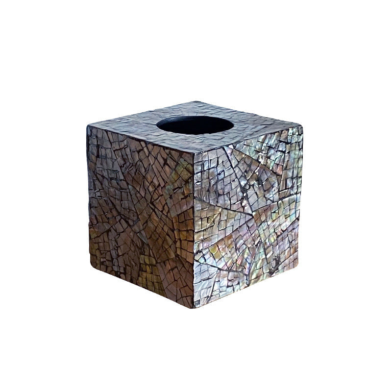 Mosaic Paper Bin made of Natural Materials | High & Bury