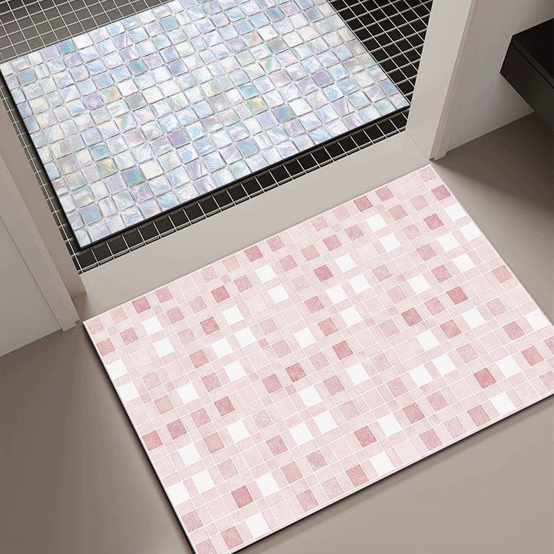 Mosaic Pattern Bath Mat | High & Bury
