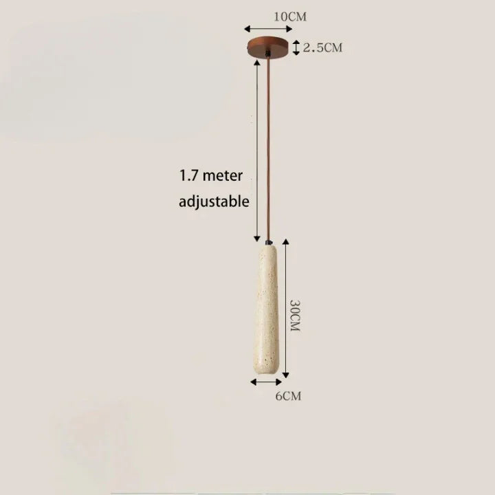 Mosscrest Travertine Pendant Lamp