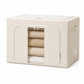 Multi-Functional Soft Fabric Storage Ottoman | High & Bury
