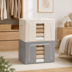 Multi-Functional Soft Fabric Storage Ottoman | High & Bury