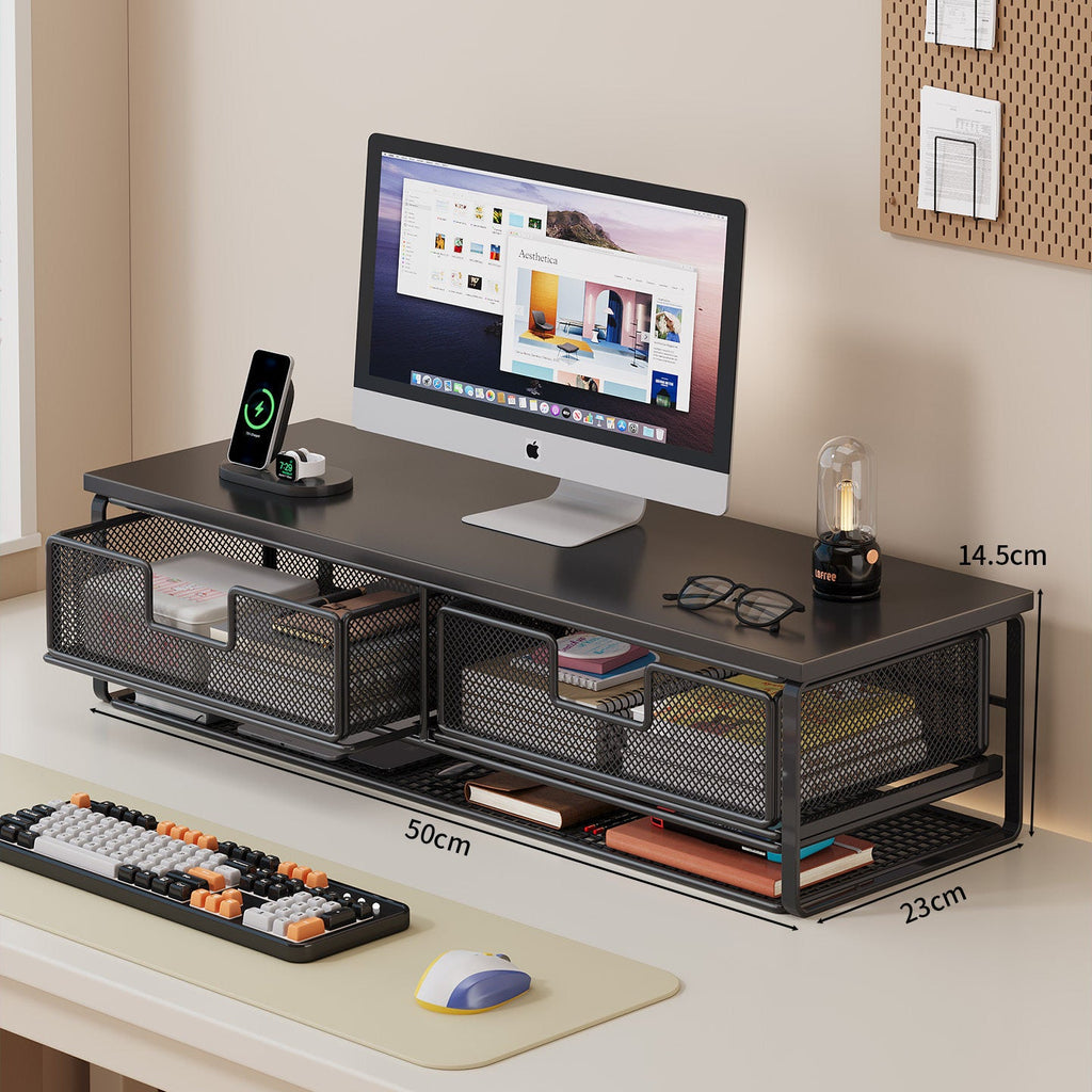 Multi-Functional Wire Mesh Desktop Organizer | High & Bury