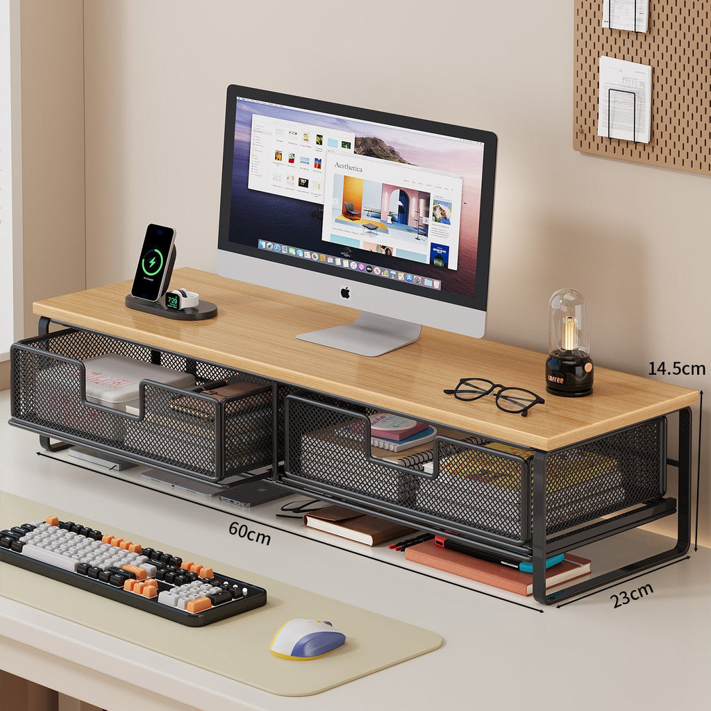 Multi-Functional Wire Mesh Desktop Organizer | High & Bury