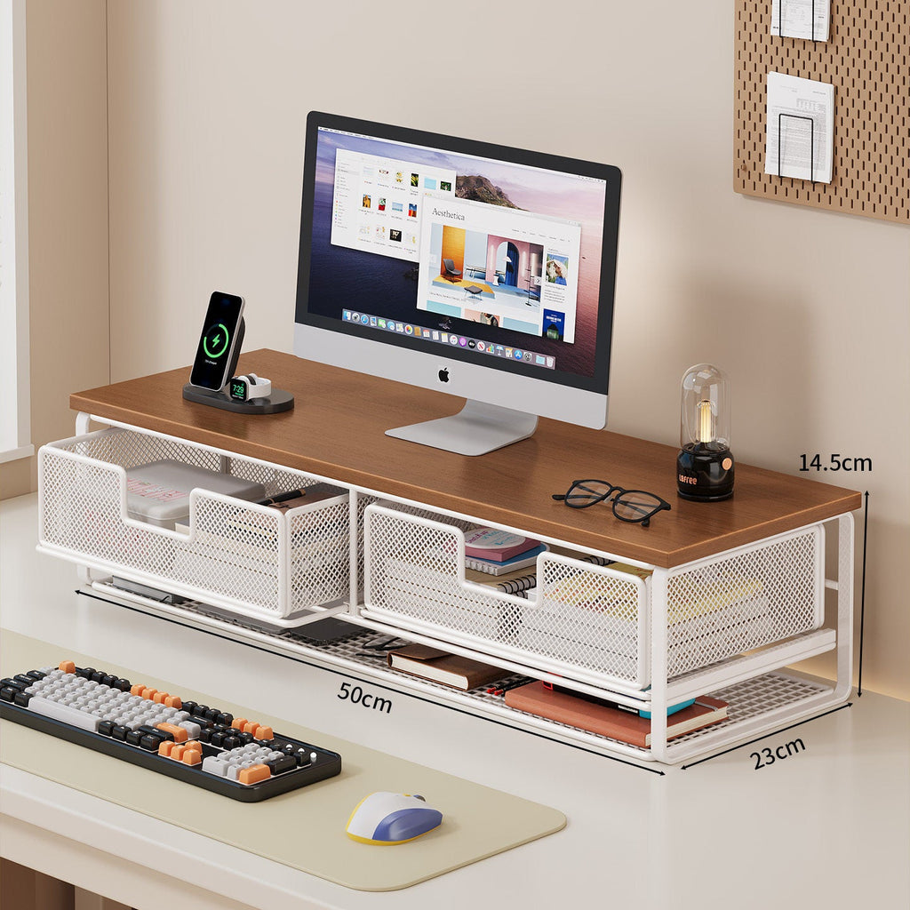 Multi-Functional Wire Mesh Desktop Organizer | High & Bury