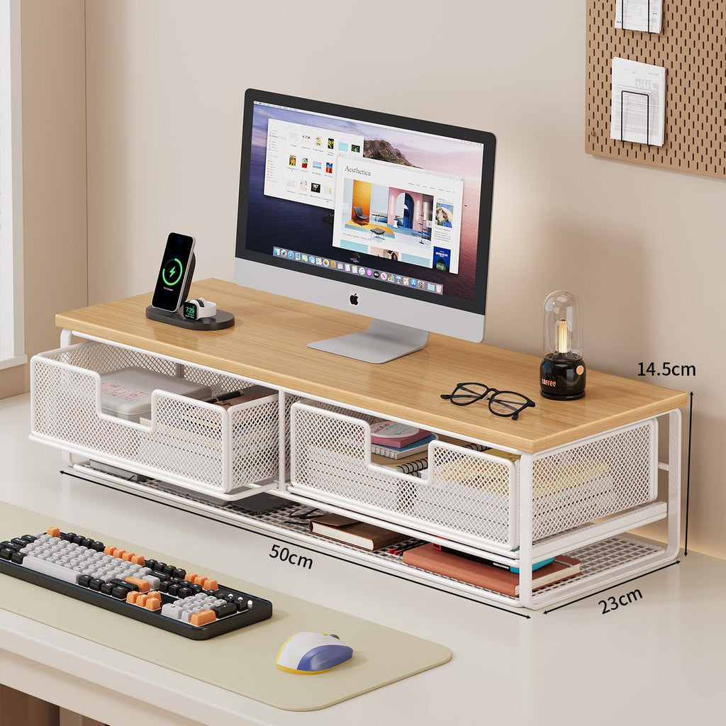 Multi-Functional Wire Mesh Desktop Organizer | High & Bury