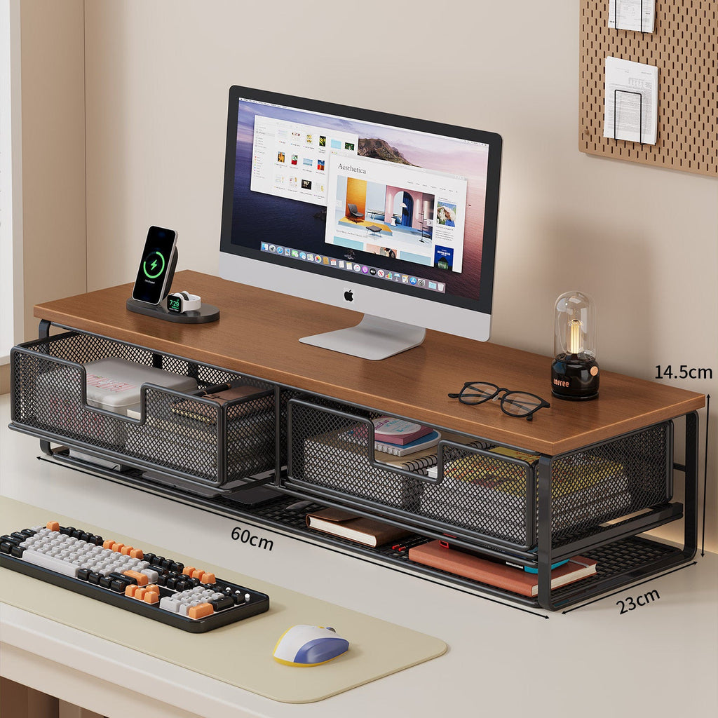 Multi-Functional Wire Mesh Desktop Organizer | High & Bury