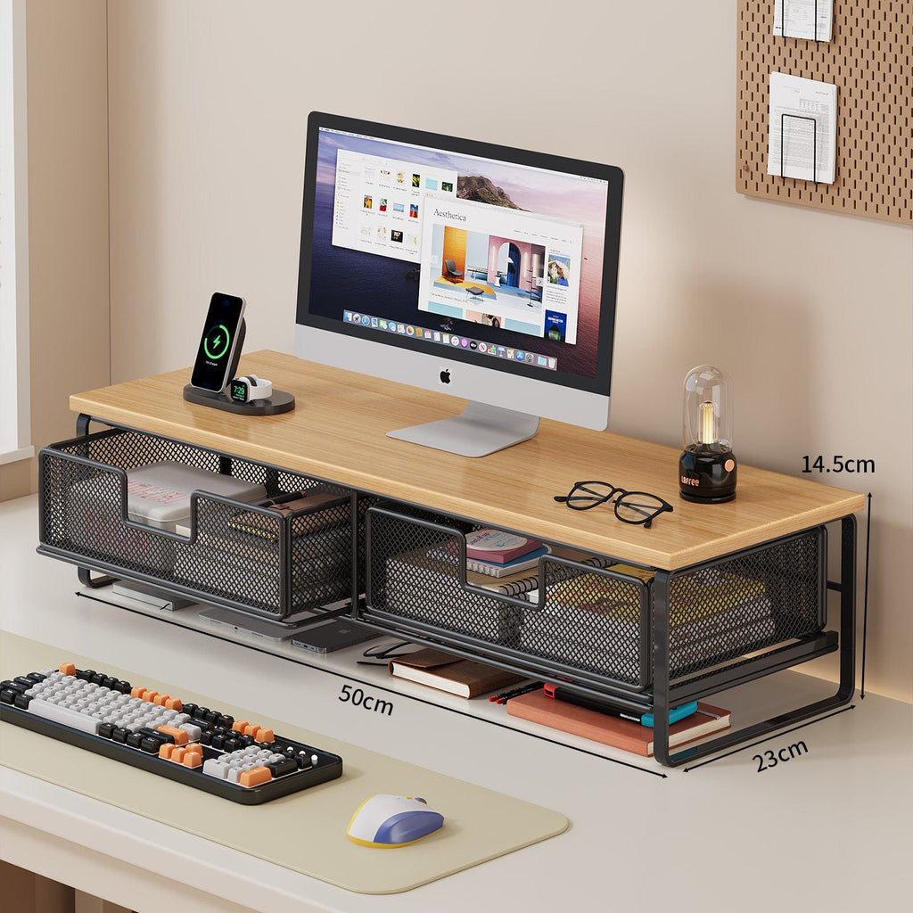 Multi-Functional Wire Mesh Desktop Organizer | High & Bury