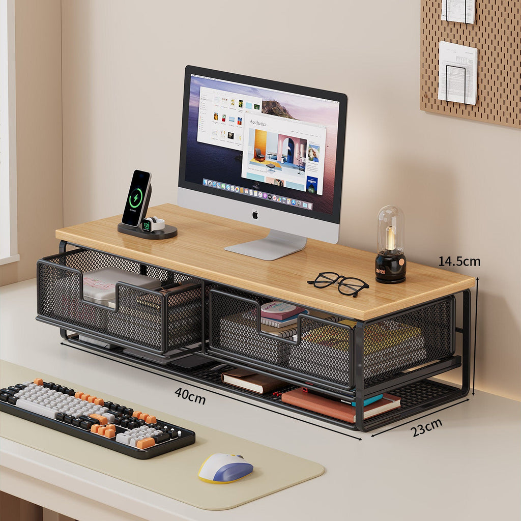 Multi-Functional Wire Mesh Desktop Organizer | High & Bury