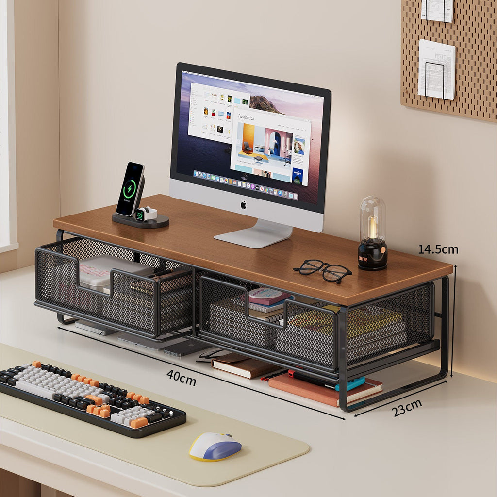 Multi-Functional Wire Mesh Desktop Organizer | High & Bury