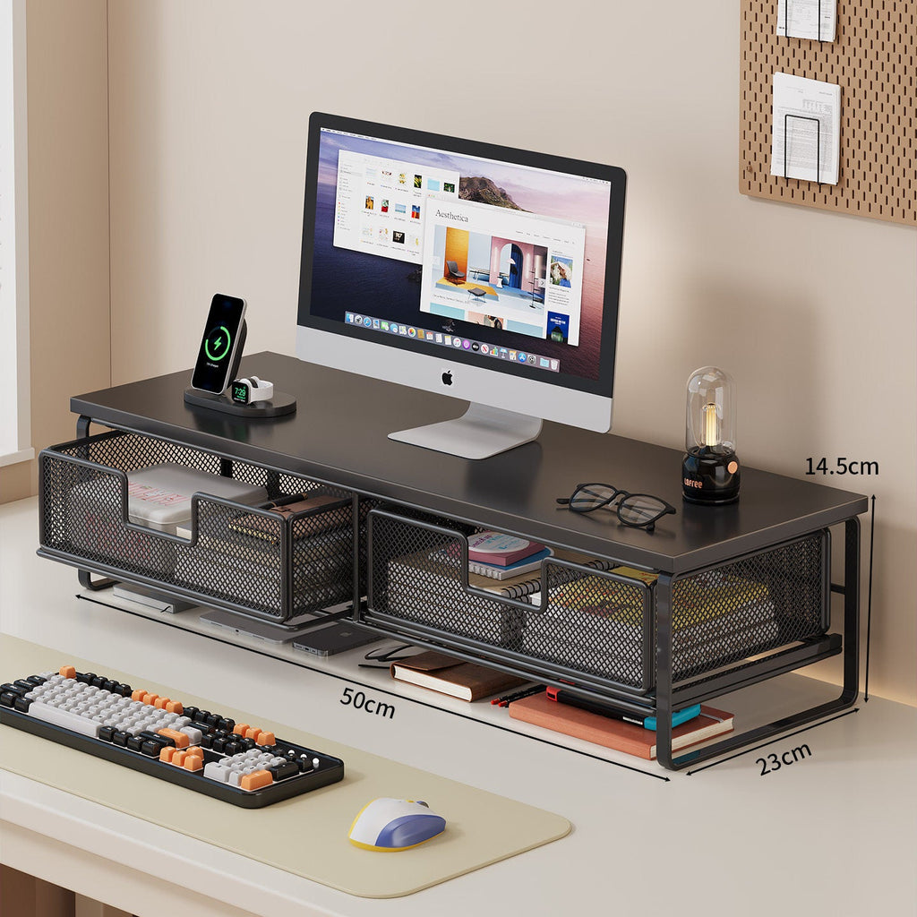 Multi-Functional Wire Mesh Desktop Organizer | High & Bury