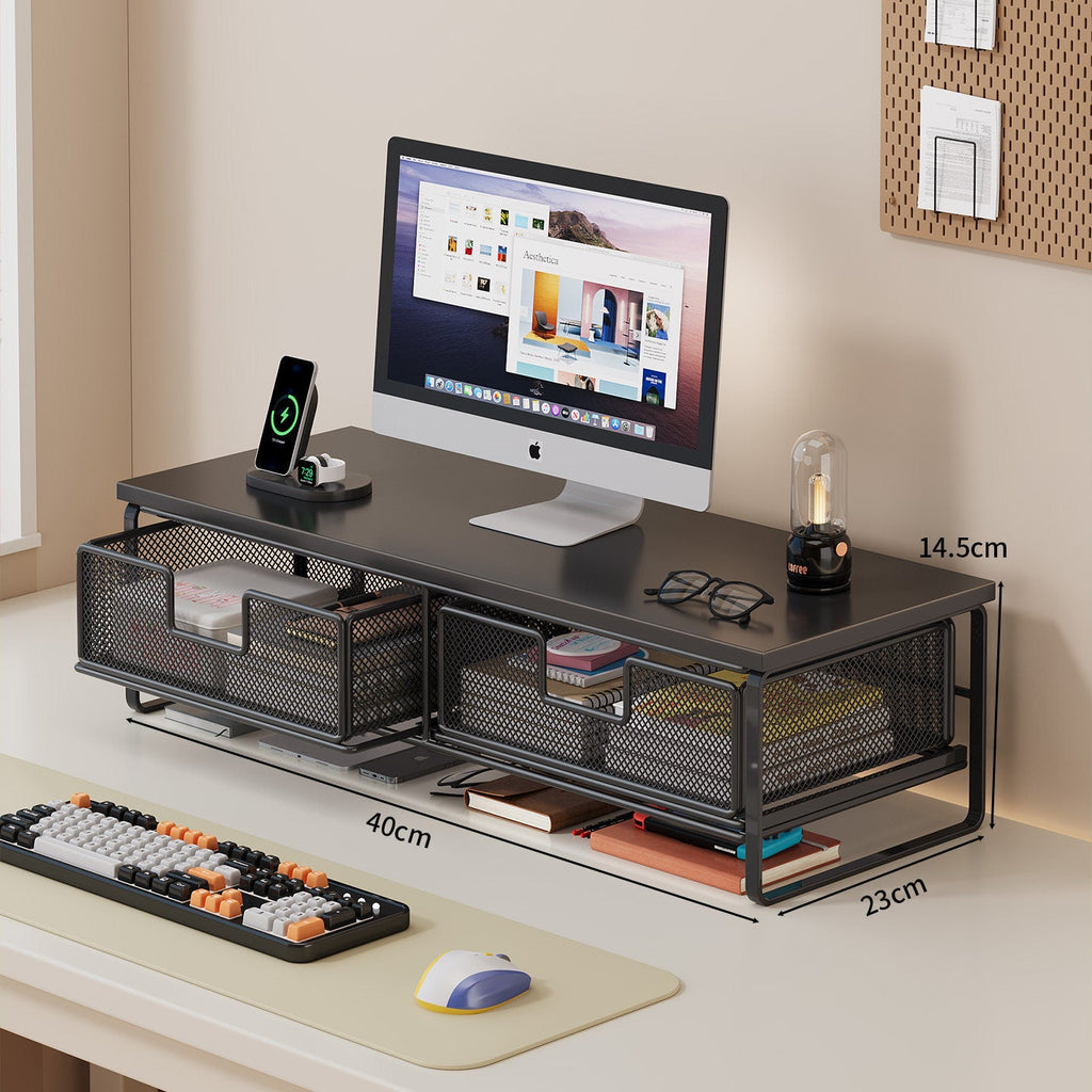 Multi-Functional Wire Mesh Desktop Organizer | High & Bury