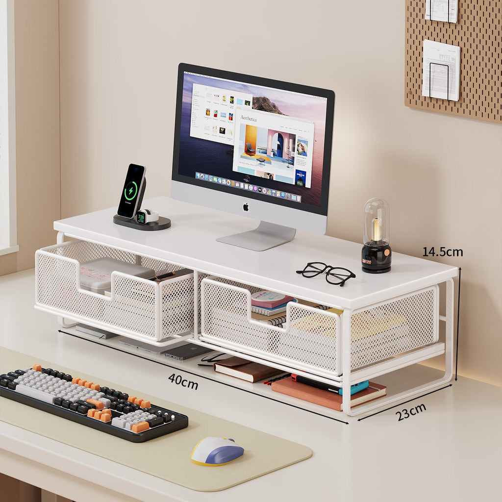 Multi-Functional Wire Mesh Desktop Organizer | High & Bury