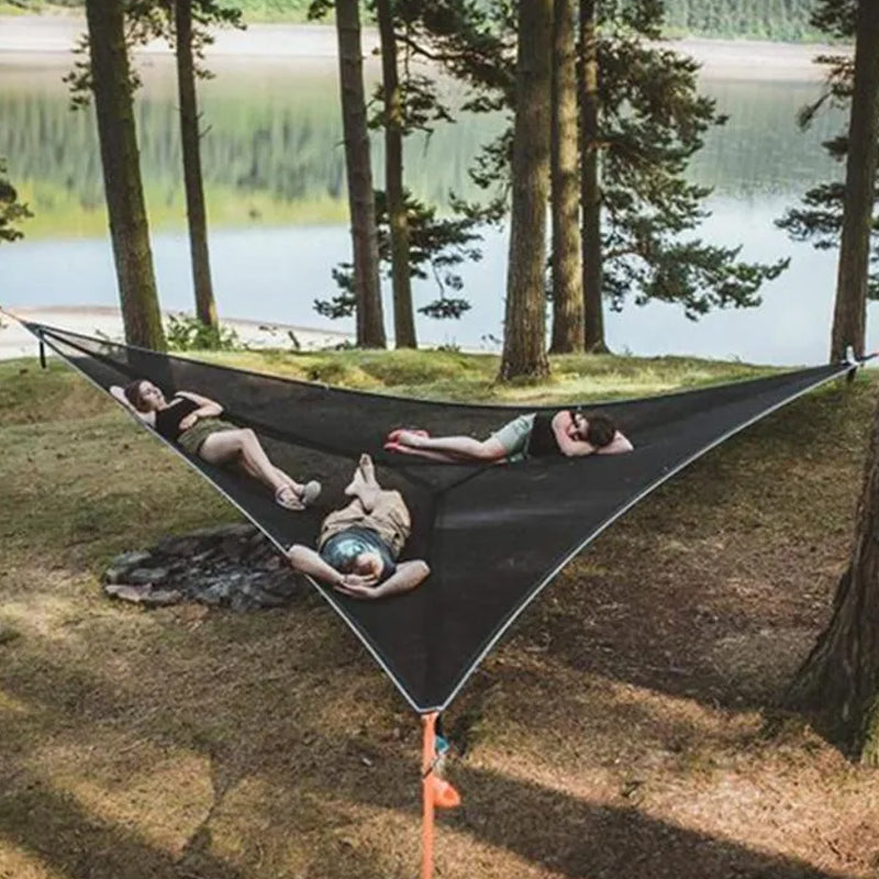 Multi-Person Nylon Camping Hammock, 280 × 280 × 280 cm / 400 × 400 × 400 cm, view 10
