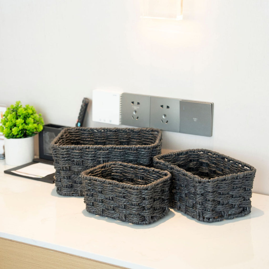 Multi-Purpose Woven Storage Baskets | High & Bury