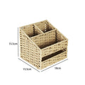Multi-Sectional Woven Storage Basket | High & Bury