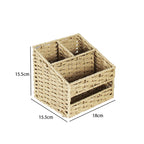 Multi-Sectional Woven Storage Basket | High & Bury