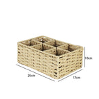 Multi-Sectional Woven Storage Basket | High & Bury