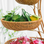 Multi-Tiered Wicker Display Stand | High & Bury