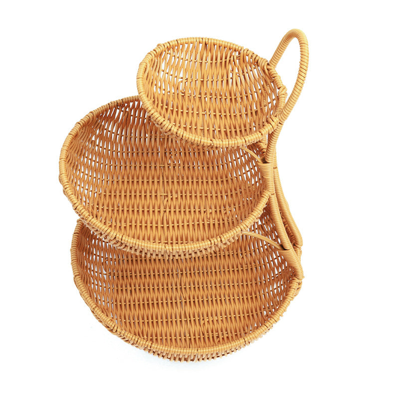 Multi-Tiered Wicker Display Stand | High & Bury