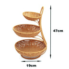 Multi-Tiered Wicker Display Stand | High & Bury