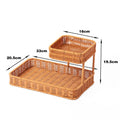 Multi-Tiered Wicker Organization Tray | High & Bury