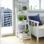 Multi-Tiered Wooden Ladder Shelf | High & Bury