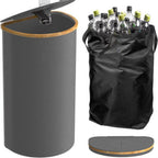 Multifunctional Laundry Storage Box with Bamboo Lid | High & Bury