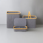 Multifunctional Laundry Storage Box with Bamboo Lid | High & Bury