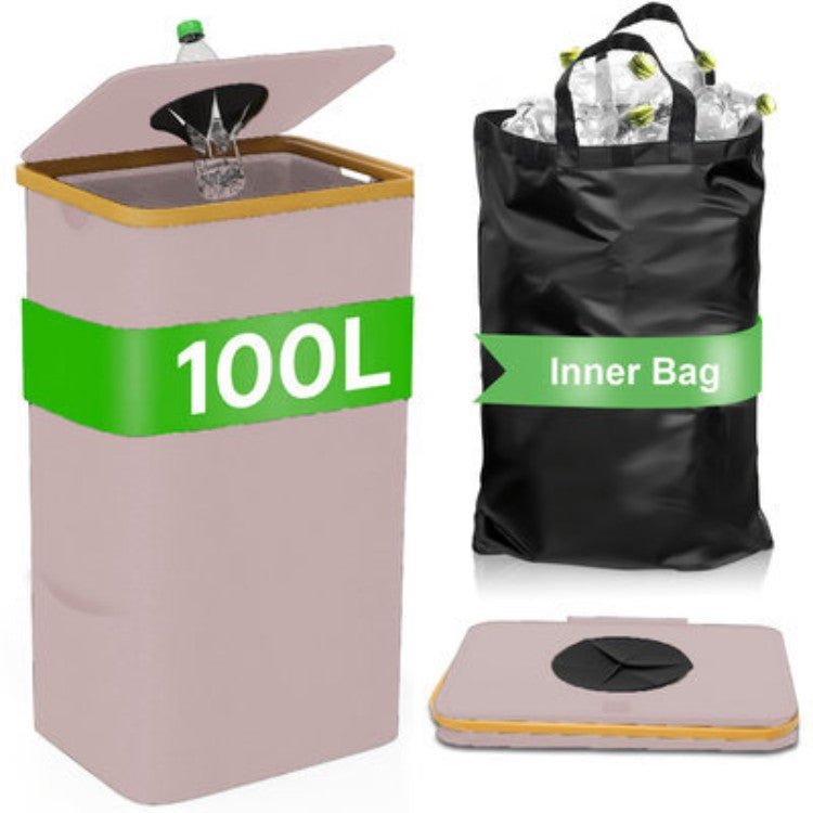 Multifunctional Laundry Storage Box with Bamboo Lid | High & Bury