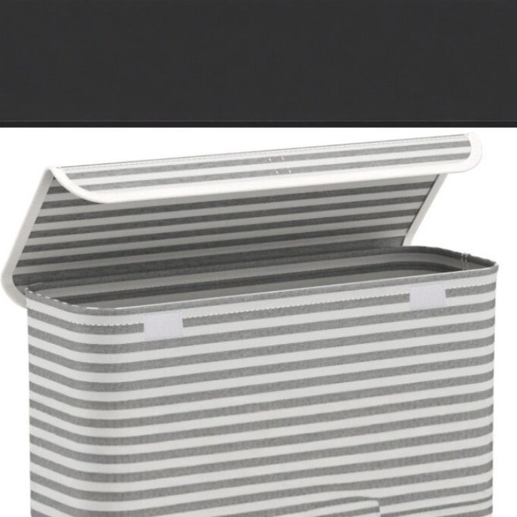 Multifunctional Laundry Storage Box with Bamboo Lid | High & Bury