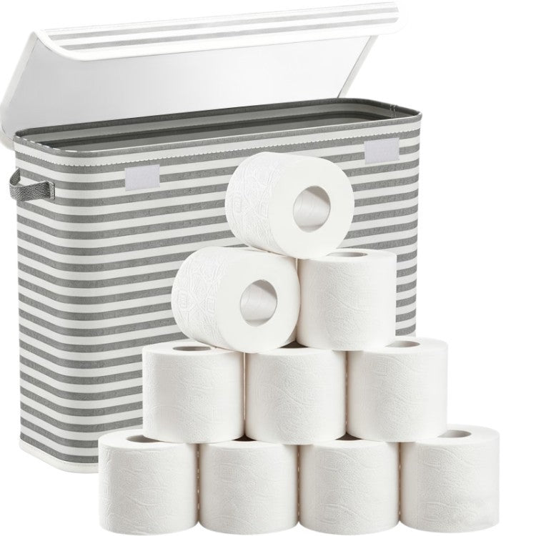 Multifunctional Laundry Storage Box with Bamboo Lid | High & Bury
