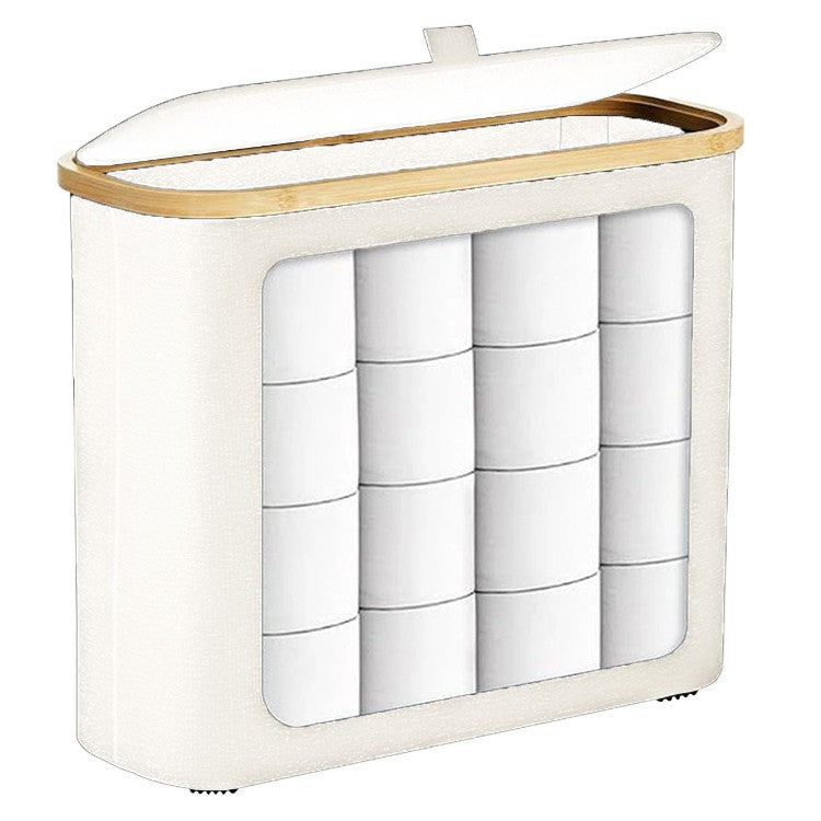 Multifunctional Laundry Storage Box with Bamboo Lid | High & Bury