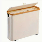 Multifunctional Laundry Storage Box with Bamboo Lid | High & Bury