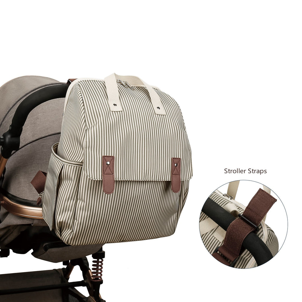 Multifunctional Nappy Backpack with Integrated Changing Mat, view 2