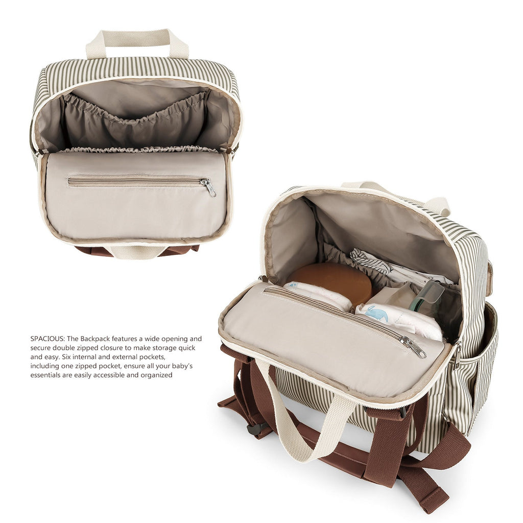 Multifunctional Nappy Backpack with Integrated Changing Mat, view 5