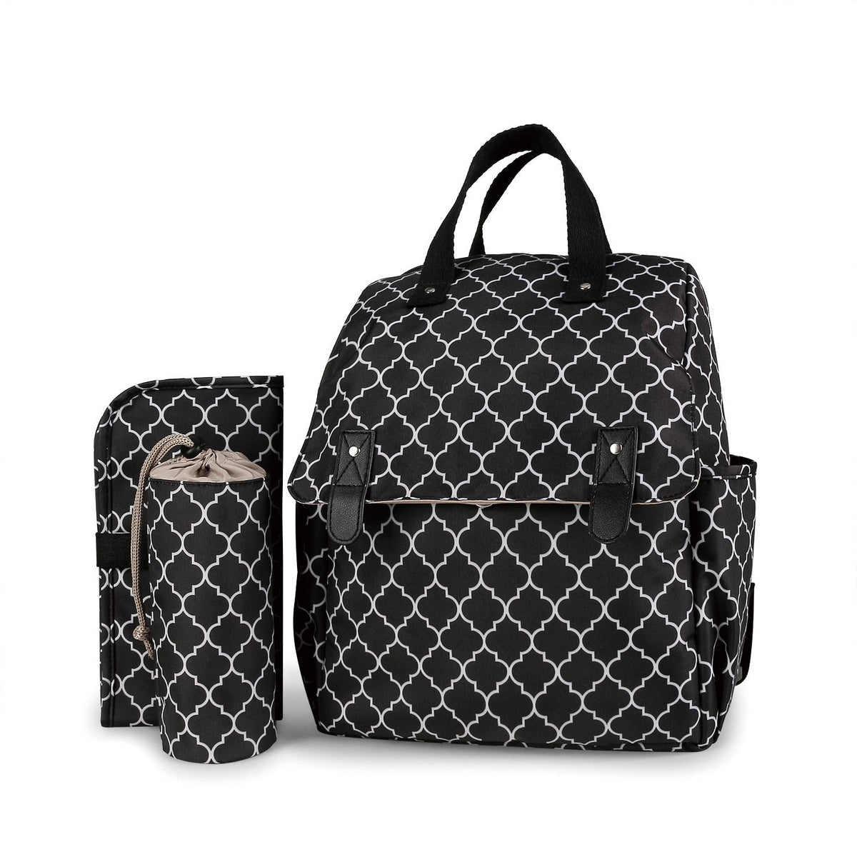 Multifunctional Nappy Backpack with Integrated Changing Mat, view 8