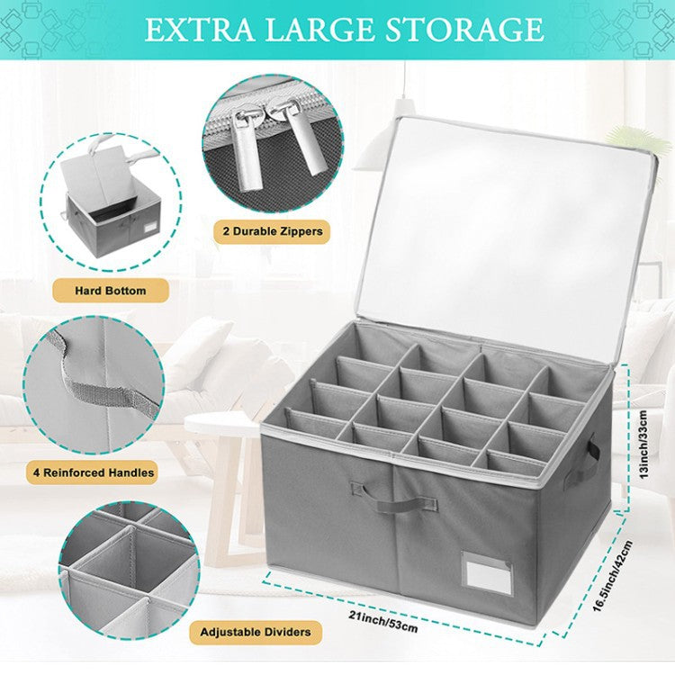 Multifunctional Shoe Storage Box with Compartments | High & Bury