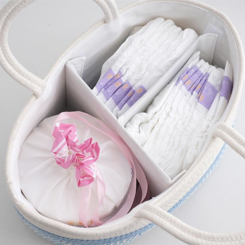 Multifunctional Storage Basket Soft Textile Handwoven | High & Bury