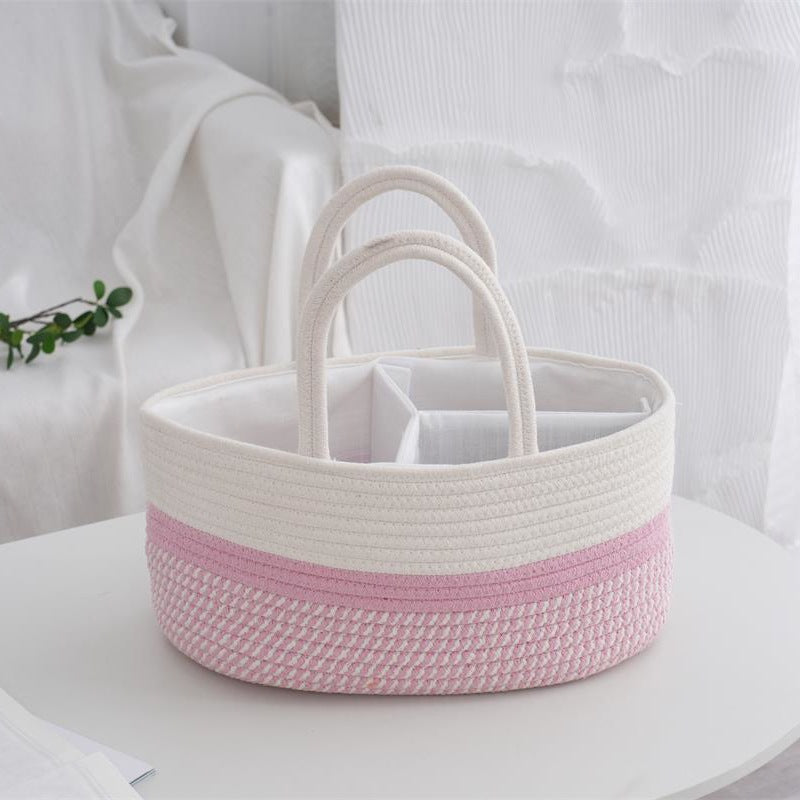 Multifunctional Storage Basket Soft Textile Handwoven | High & Bury