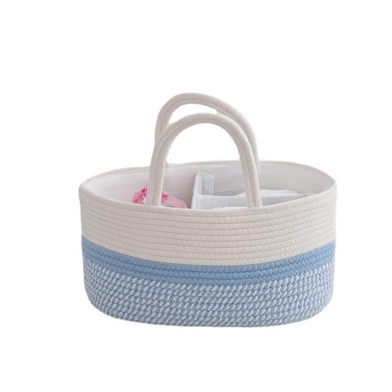 Multifunctional Storage Basket Soft Textile Handwoven | High & Bury