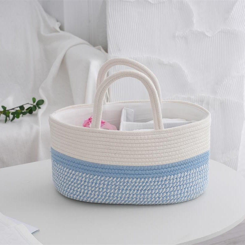 Multifunctional Storage Basket Soft Textile Handwoven | High & Bury
