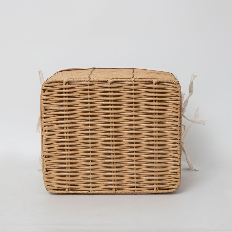 Multifunctional Storage Basket with Linen Cover | High & Bury