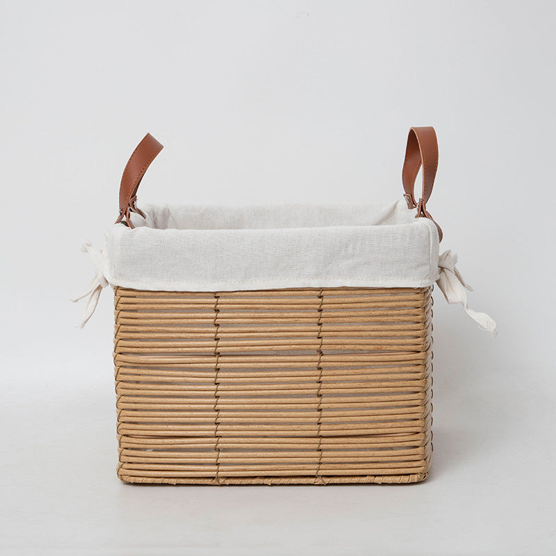Multifunctional Storage Basket with Linen Cover | High & Bury