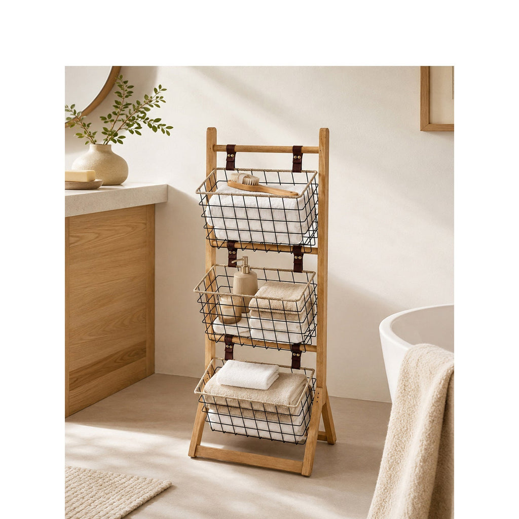 Multifunctional Wire Basket Stand | High & Bury