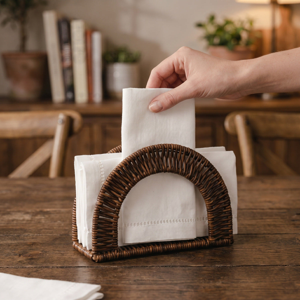 Napkin Holder Handwoven | High & Bury