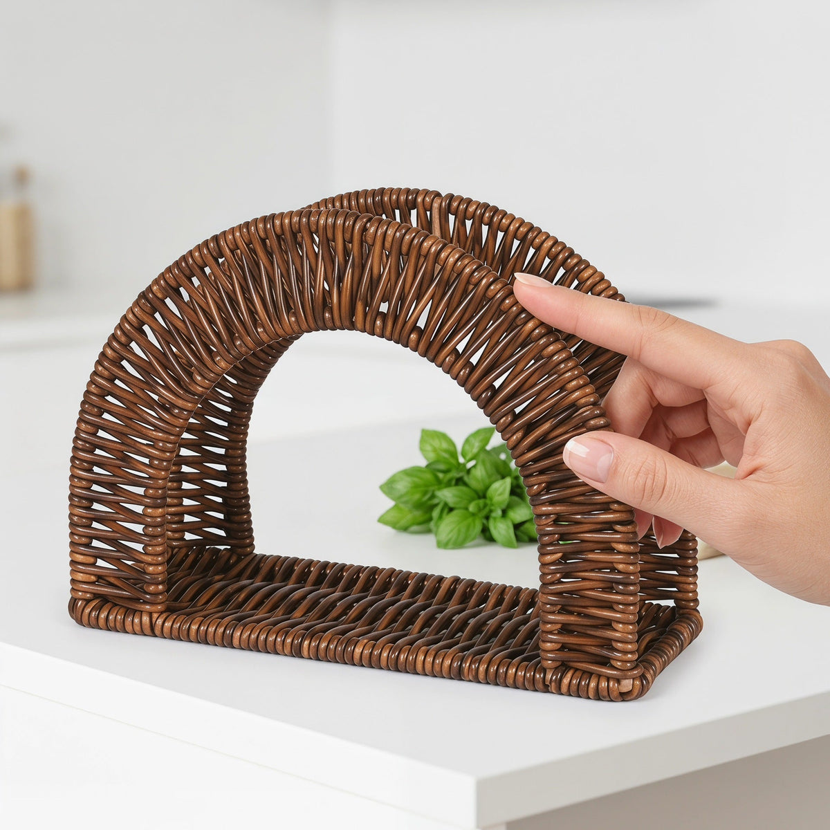 Napkin Holder Handwoven | High & Bury